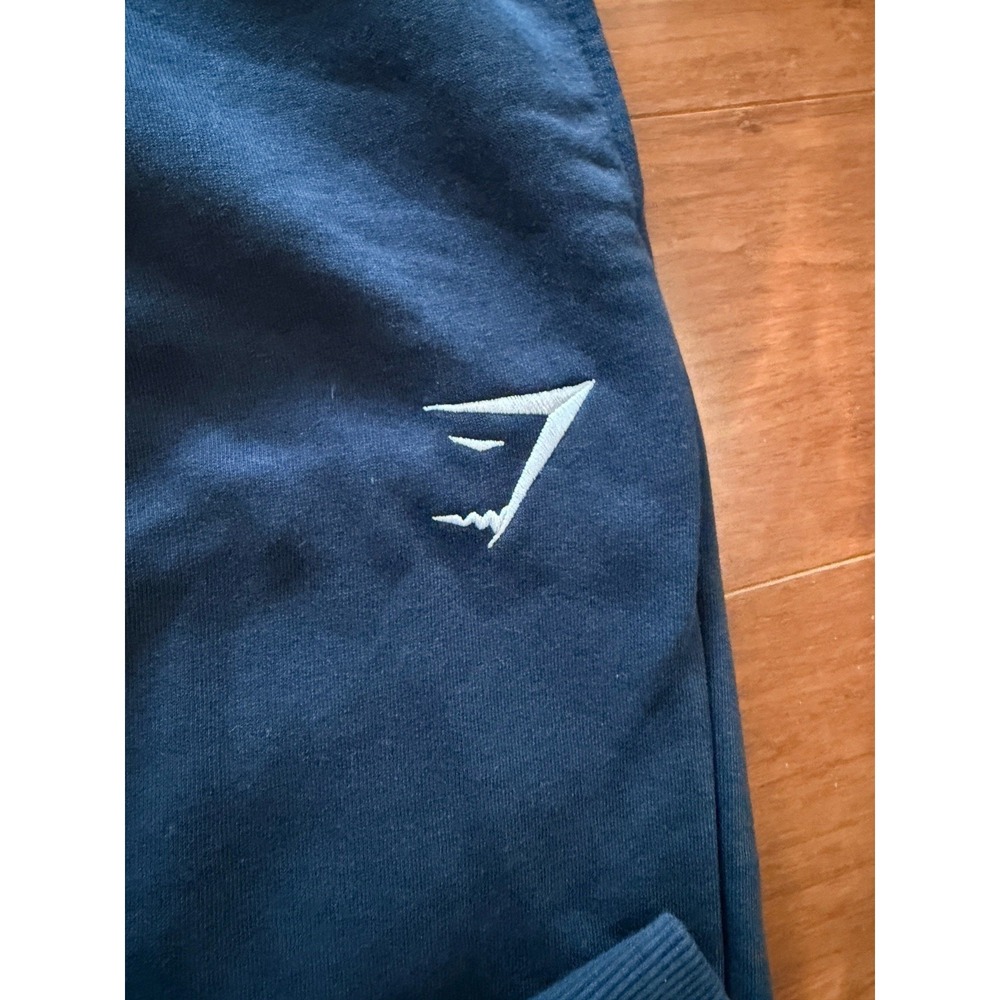GYMSHARK Men's Studio Joggers‎ Sz Mwdium Blue Slim Fit Tapered - Picture 3 of 7